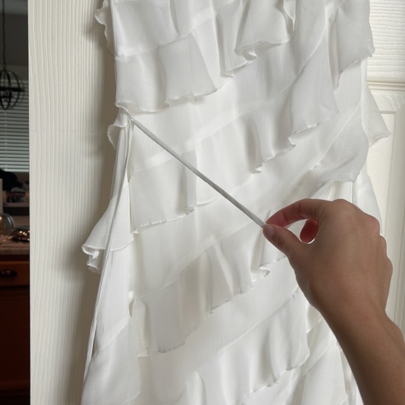Lulu’s White Midi Ruffle Dress - Picture 11 of 12